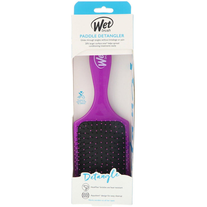 Wet Brush, Paddle Detangler Brush, Detangle, Purple, 1 Brush - HealthCentralUSA
