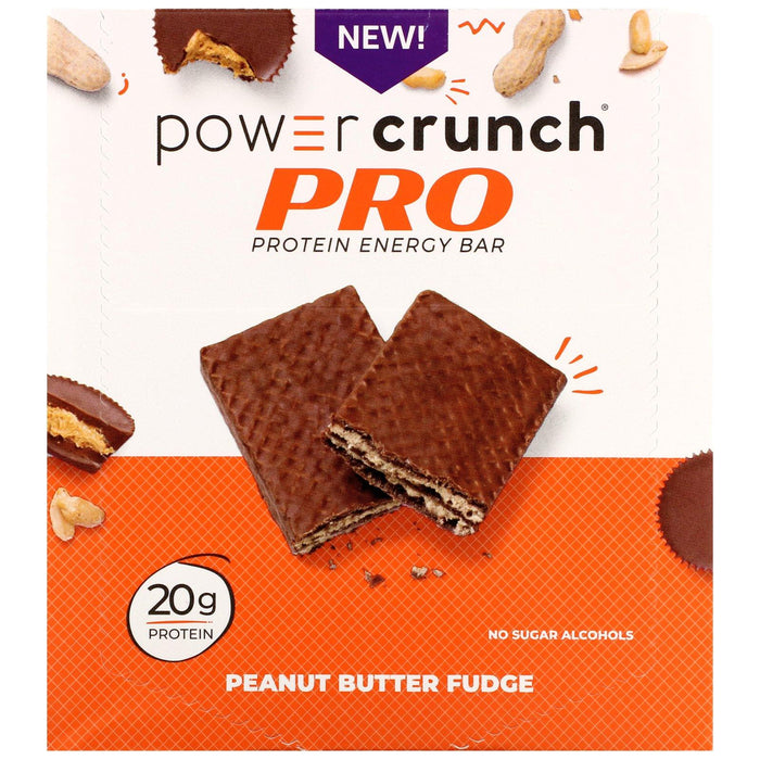 BNRG, Power Crunch Protein Energy Bar, PRO, Peanut Butter Fudge, 12 Bars, 2 oz (58 g) Each - HealthCentralUSA