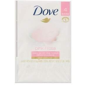 Dove, Pink Beauty Bar, 4 Bars, 4 oz (113 g) Each - HealthCentralUSA