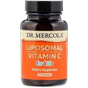Dr. Mercola, Liposomal Vitamin C for Kids, 30 Capsules - HealthCentralUSA