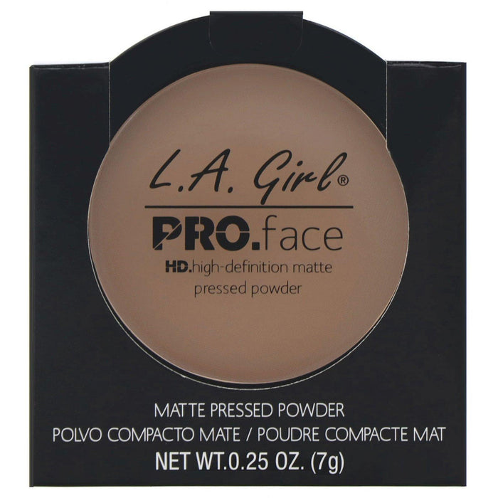 L.A. Girl, Pro Face HD Matte Pressed Powder, Warm Caramel, 0.25 oz (7 g) - HealthCentralUSA