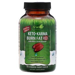 Irwin Naturals, Keto-Karma Burn Fat Red , 72 Liquid Soft-Gels - HealthCentralUSA