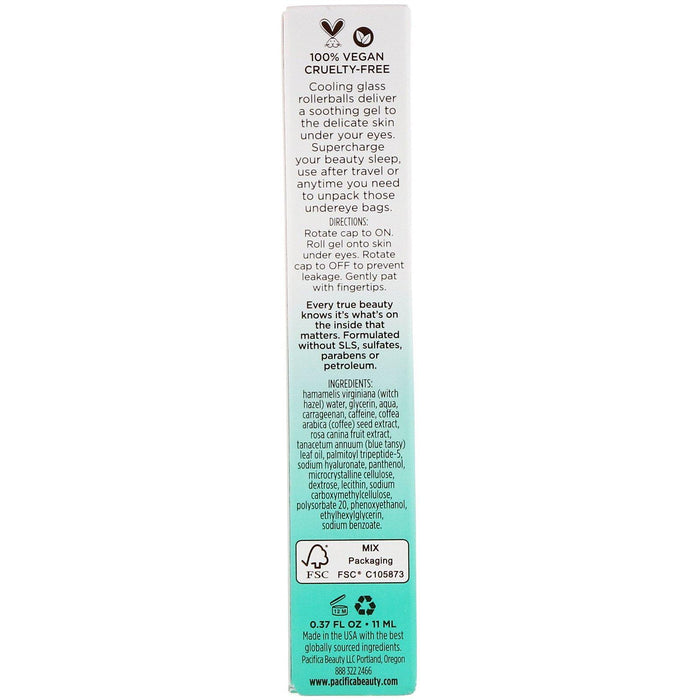 Pacifica, Beauty Sleep Undereye Gel, 0.37 fl oz (11 ml) - HealthCentralUSA