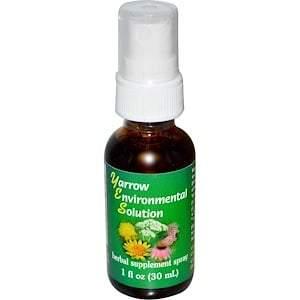 Flower Essence Services, Yarrow Environmental Solution Spray, 1 fl oz (30 ml) - HealthCentralUSA