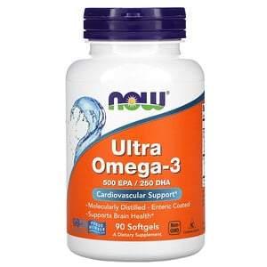 Now Foods, Ultra Omega-3, 90 Softgels - HealthCentralUSA