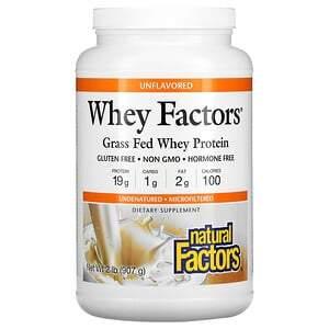 Natural Factors, Whey Factors, Grass Fed Whey Protein, Unflavored, 2 lb (907 g) - HealthCentralUSA