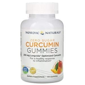 Nordic Naturals, Curcumin Gummies, Mango, 200 mg, 60 Gummies - HealthCentralUSA