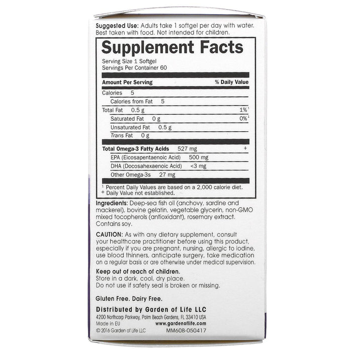 Minami Nutrition, Supercritical Mood Omega-3 Fish Oil, 500 mg, 60 Softgels - HealthCentralUSA