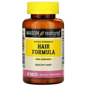 Mason Natural, Extra Strength Hair Formula, 60 Tablets - HealthCentralUSA