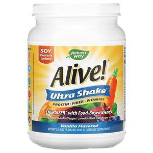 Nature's Way, Alive! Ultra Shake, Vanilla, 2.08 lbs (945 g) - HealthCentralUSA