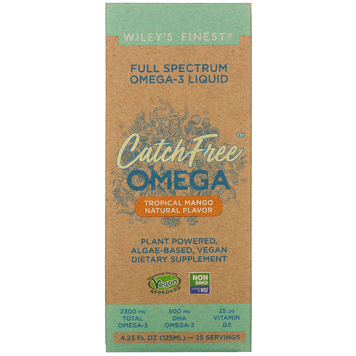 Wiley's Finest, CatchFree Omega, Tropical Mango, 4.23 fl oz (125 ml)