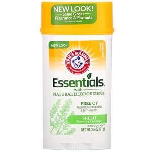 Arm & Hammer, Essentials with Natural Deodorizers, Deodorant, Fresh Rosemary Lavender, 2.5 oz (71 g) - HealthCentralUSA