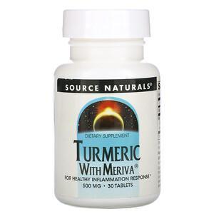 Source Naturals, Turmeric with Meriva, 500 mg, 30 Tablets - HealthCentralUSA