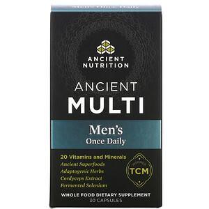 Dr. Axe / Ancient Nutrition, Ancient Multi, Men's One Daily, 30 Capsules - HealthCentralUSA