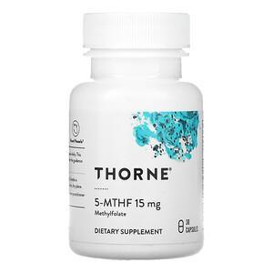 Thorne Research, 5-MTHF, 15 mg, 30 Capsules - HealthCentralUSA