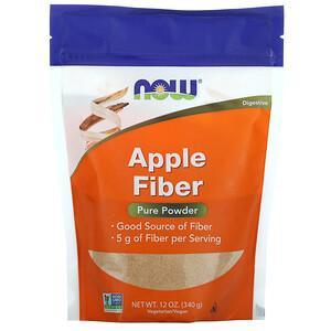 Now Foods, Apple Fiber, Pure Powder, 12 oz (340 g) - HealthCentralUSA