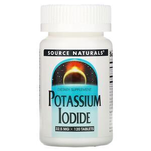 Source Naturals, Potassium Iodide, 32.5 mg, 120 Tablets - HealthCentralUSA