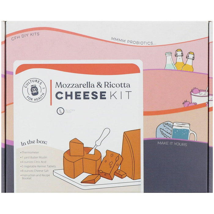 Cultures for Health, Cheese Kit, Mozzarella & Ricotta, 1 Kit - HealthCentralUSA