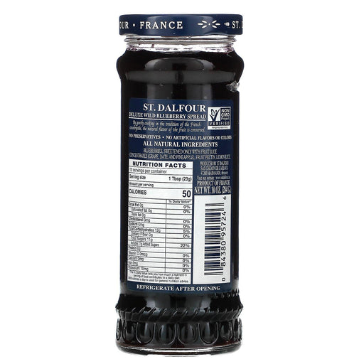 St. Dalfour, Wild Blueberry, Deluxe Wild Blueberry Spread, 10 oz (284 g) - HealthCentralUSA