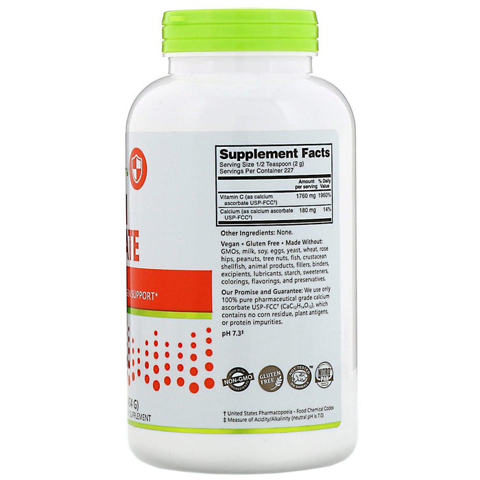 NutriBiotic, Immunity, Calcium Ascorbate, Crystalline Powder, 16 oz (454 g) - HealthCentralUSA