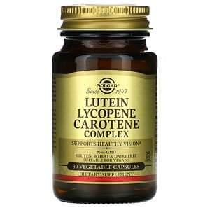 Solgar, Lutein Lycopene Carotene Complex, 30 Vegetable Capsules - HealthCentralUSA