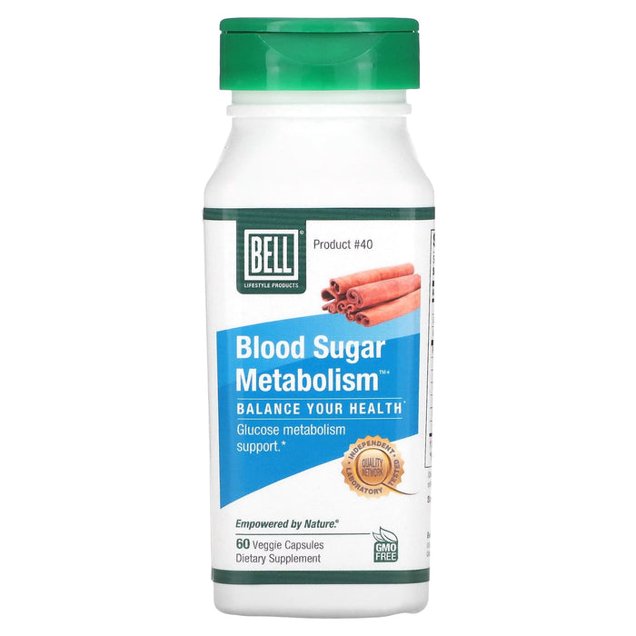 Bell Lifestyle, Blood Sugar Metabolism, 60 Veggie Capsules