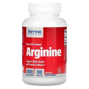 Jarrow Formulas, Arginine, 1000 mg, 100 Tablets - HealthCentralUSA