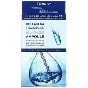 Farmstay, Collagen & Hyaluronic Acid, All-In-One Ampoule, 8.45 fl oz (250 ml) - HealthCentralUSA