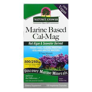Nature's Answer, Marine Based Cal-Mag, 120 Vegetarian Capsules - HealthCentralUSA