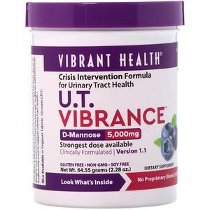 Vibrant Health, U.T. Vibrance, D-Mannose 5,000 mg, Version 1.1, 2.28 oz (64.55 g) - HealthCentralUSA