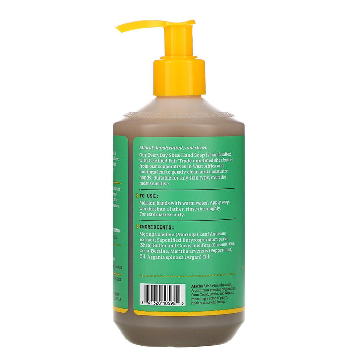 Alaffia, Everyday Shea, Hand Soap, Peppermint Tingle, 12 fl oz (354 ml) - HealthCentralUSA