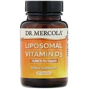 Dr. Mercola, Liposomal Vitamin D3 , 10,000 IU, 90 Capsules - HealthCentralUSA