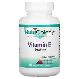 Nutricology, Vitamin E Succinate, 100 Vegetarian Capsules - HealthCentralUSA
