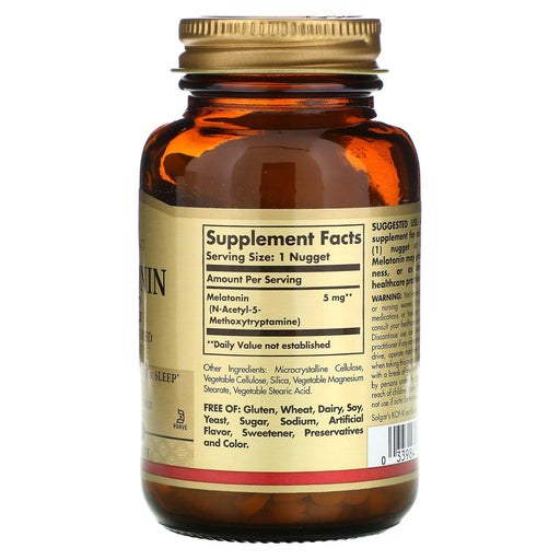 Solgar, Melatonin, 5 mg, 120 Nuggets - HealthCentralUSA