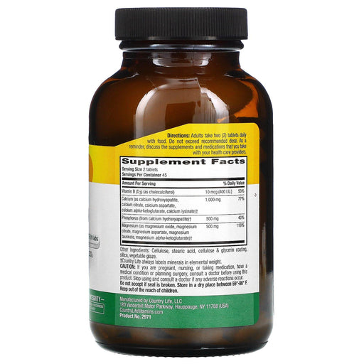 Country Life, Target-Mins Calcium Magnesium Complex with Vitamin D3, 90 Tablets - HealthCentralUSA