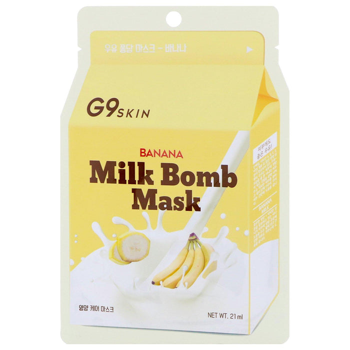 G9skin, Banana Milk Bomb Beauty Mask, 5 Sheets, 21 ml Each - HealthCentralUSA
