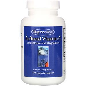 Allergy Research Group, Buffered Vitamin C with Calcium and Magnesium, 120 Vegetarian Capsules - HealthCentralUSA