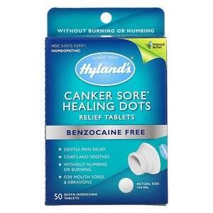 Hyland's, Canker Sore Healing Dots Relief Tablets, 50 Quick-Dissolving Tablets - HealthCentralUSA