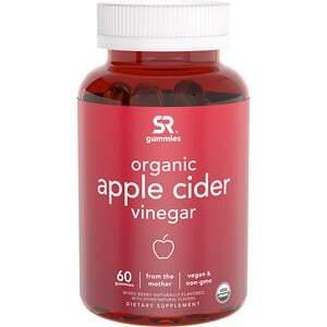 Sports Research, Organic Apple Cider Vinegar with the Mother, Natural Apple , 60 Gummies - HealthCentralUSA