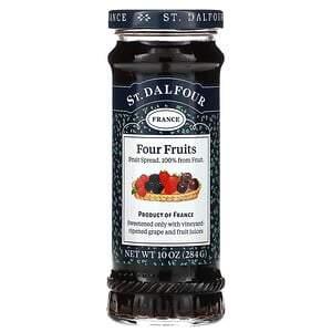 St. Dalfour, Deluxe Four Fruits Spread, 10 oz (284 g) - HealthCentralUSA