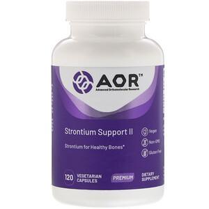 Advanced Orthomolecular Research AOR, Strontium Support II, 120 Vegetarian Capsules - HealthCentralUSA