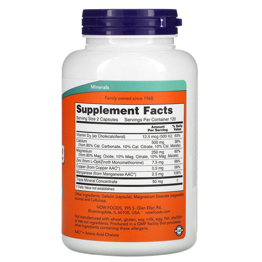 Now Foods, Cal-Mag Caps, 240 Capsules - HealthCentralUSA