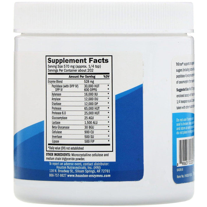 Houston Enzymes, TriEnza Powder, 115 g - HealthCentralUSA