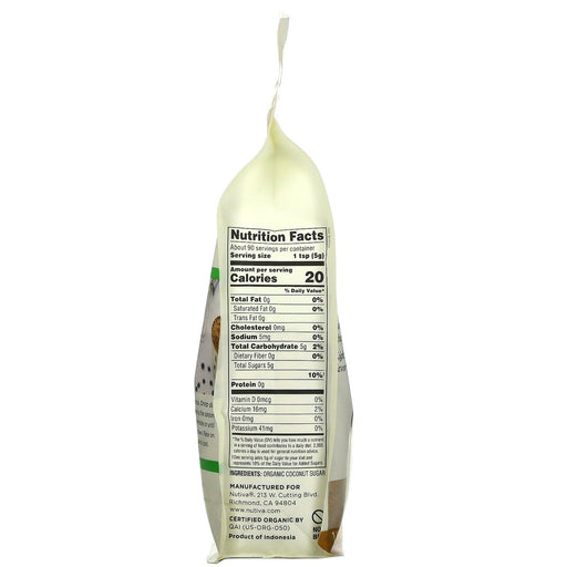 Nutiva, Organic Coconut Sugar, Unrefined, 1 lb (454 g) - HealthCentralUSA