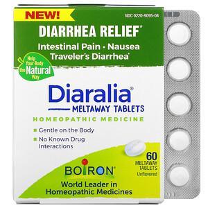 Boiron, Diaralia, Diarrhea Relief, Unflavored, 60 Meltaway Tablets - HealthCentralUSA