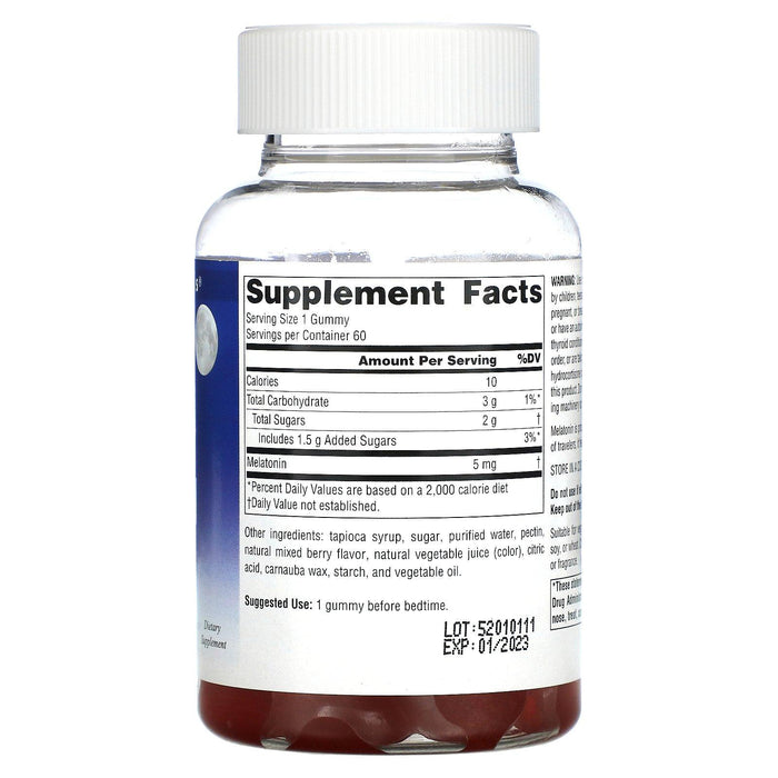 Source Naturals, Sleep Science, Melatonin Gummies, Mixed Berry, 5 mg, 60 Gummies - HealthCentralUSA
