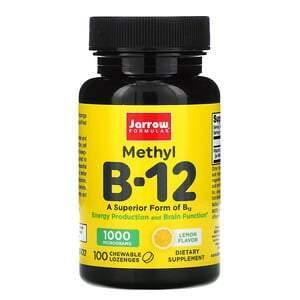 Jarrow Formulas, Methyl B-12, Lemon, 1,000 mcg, 100 Chewable Lozenges - HealthCentralUSA