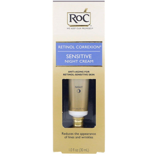 RoC, Retinol Correxion, Sensitive Night Cream, 1.0 fl oz (30 ml) - HealthCentralUSA