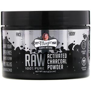 My Magic Mud, Raw 100% Pure, Activated Charcoal Powder, 3.5 oz (99.2 g) - HealthCentralUSA
