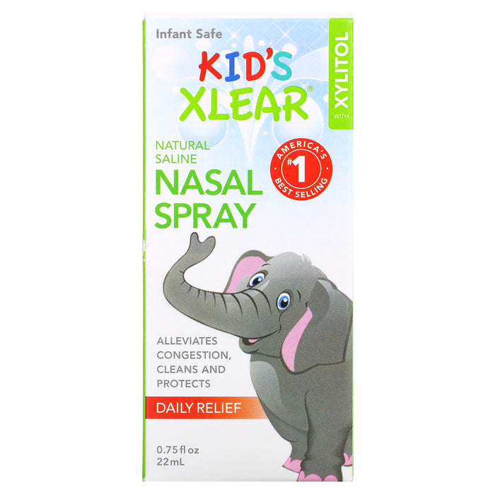 Xlear, Kid's Xlear, Saline Nasal Spray, 0.75 fl oz (22 ml)